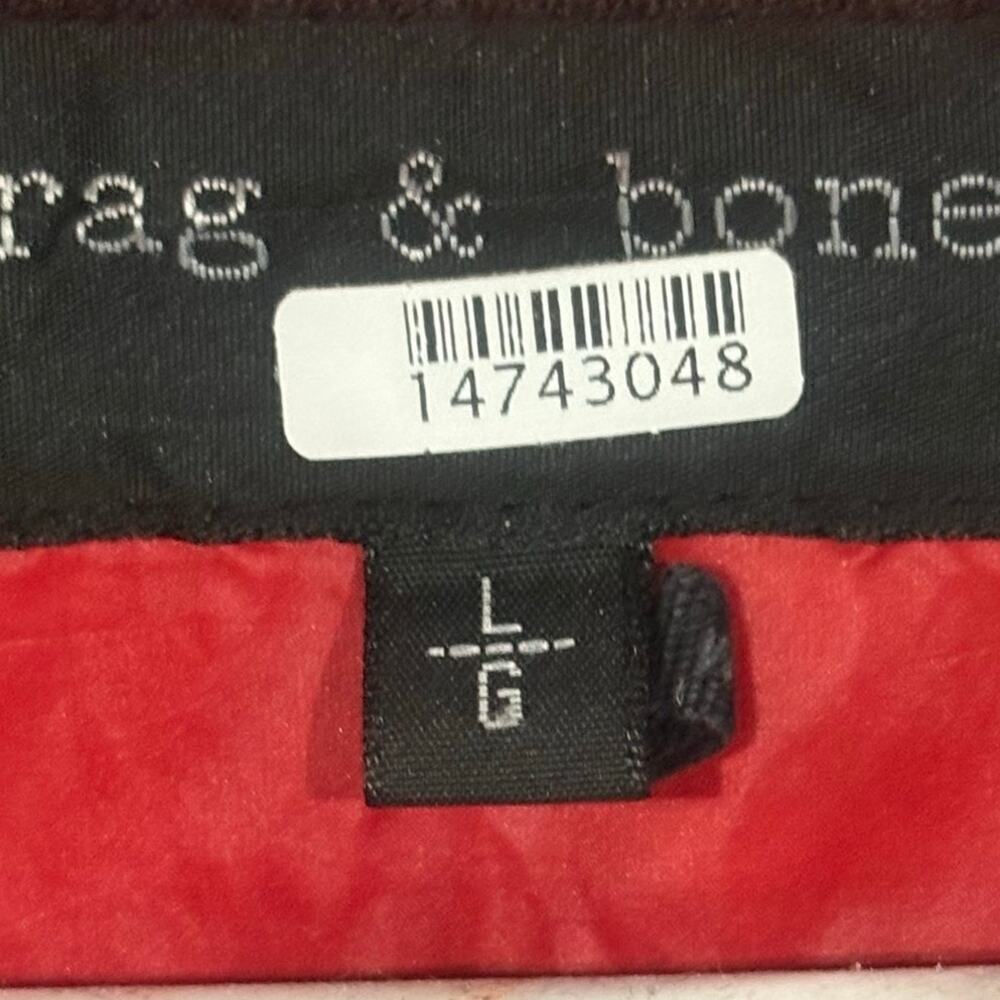 rag & bone Joelle Puffer‎ Jacket Red Blue Size Large - Picture 7 of 11